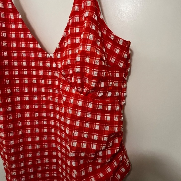 ASOS Design Curve Seersucker swimsuit US 12 - Picture 3 of 5